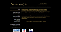 Desktop Screenshot of leatherwoodinc.com