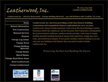 Tablet Screenshot of leatherwoodinc.com